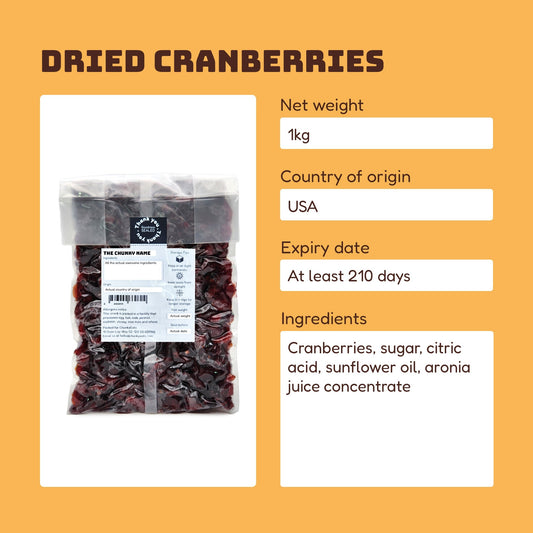 Dried Cranberries 1kg