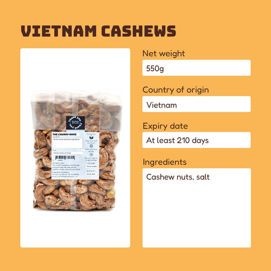 Vietnam Roasted Cashews 500g